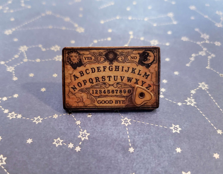 Miniature Wooden Ouiji Board